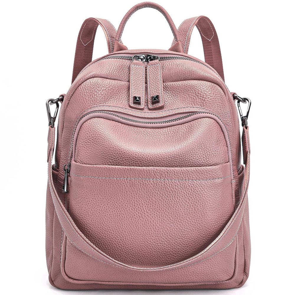 Genuine Leather Backpack Purse Anti Theft Convertible Soft :^)